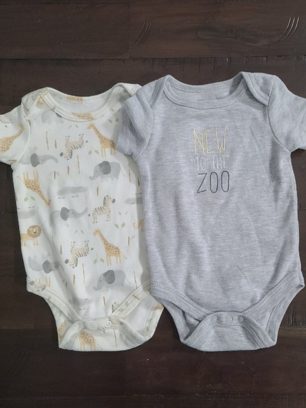 Animal Theme Infant Bodysuit Set
